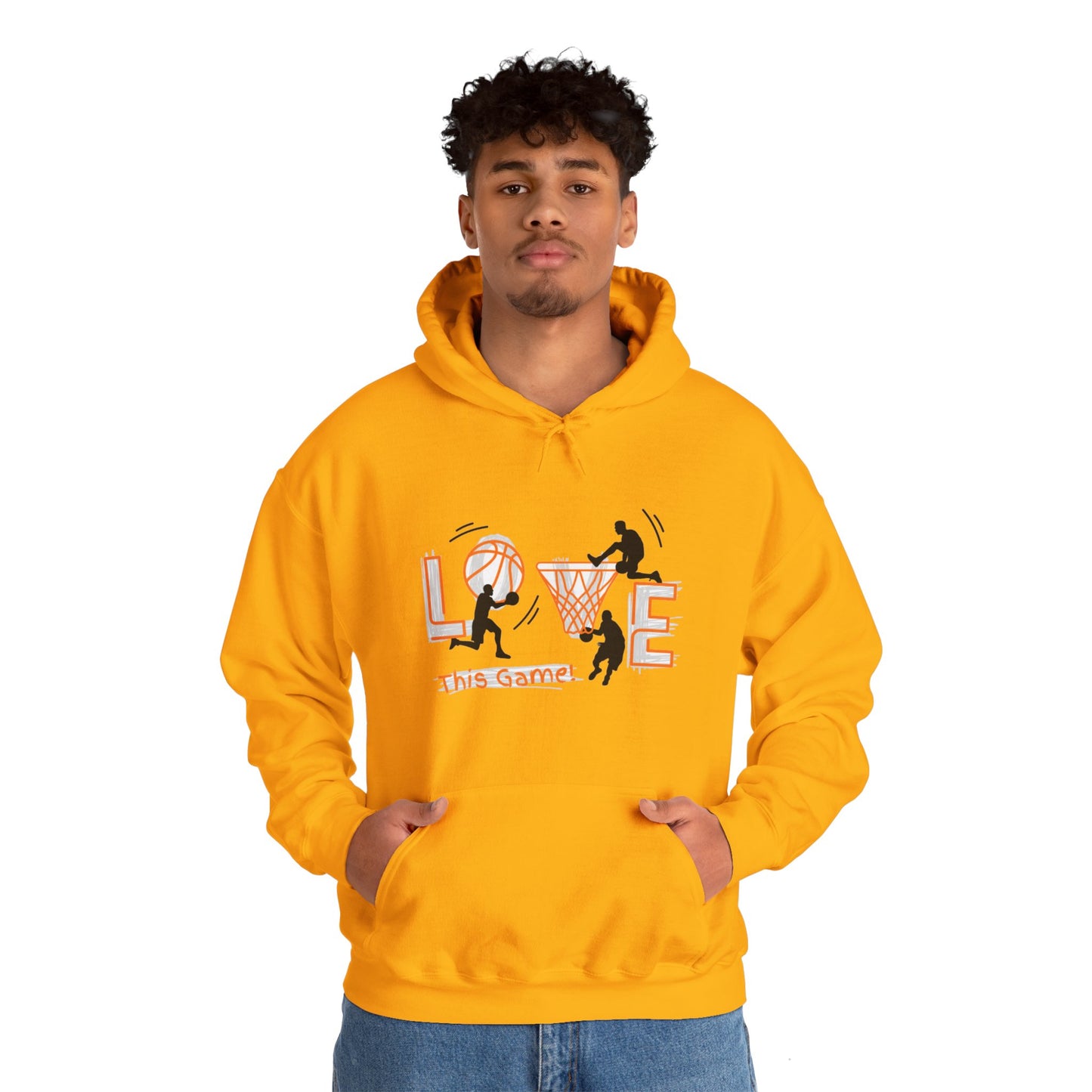 Basketball Love the Game Unisex Heavy Blend™ Hooded Sweatshirt