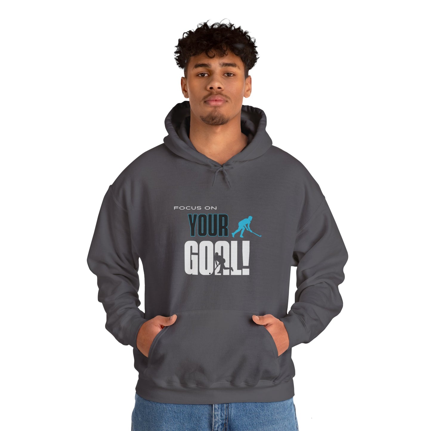 Focus On Your Goal Unisex Heavy Blend™ Hooded Sweatshirt