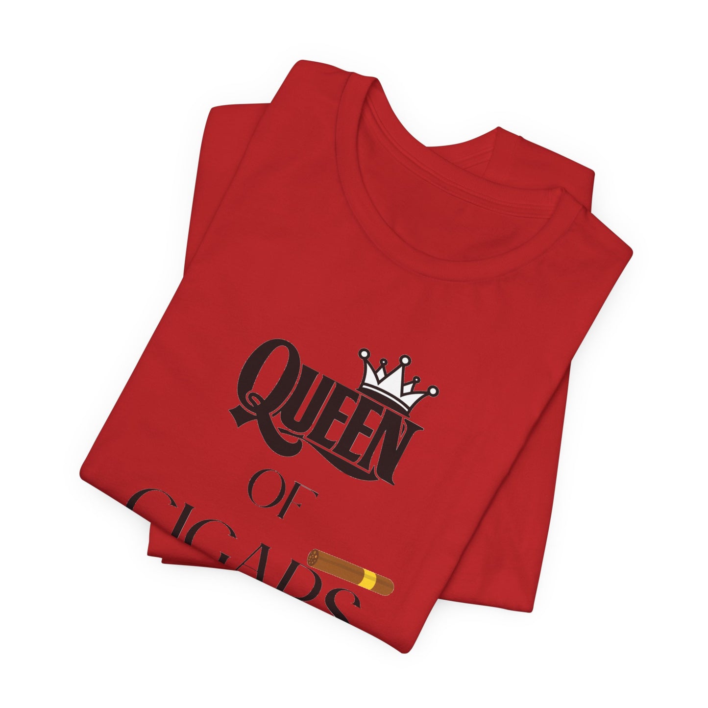 Cigars/ Queen of Cigars Unisex Jersey Short Sleeve Tee