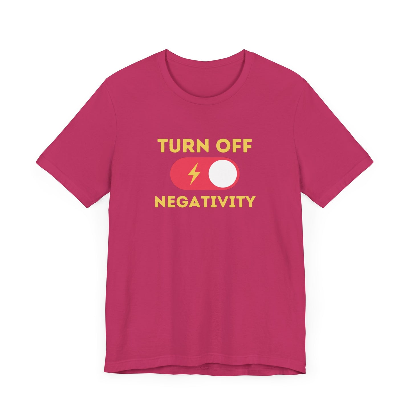 Turn Off Negativity Unisex Jersey Short Sleeve Tee