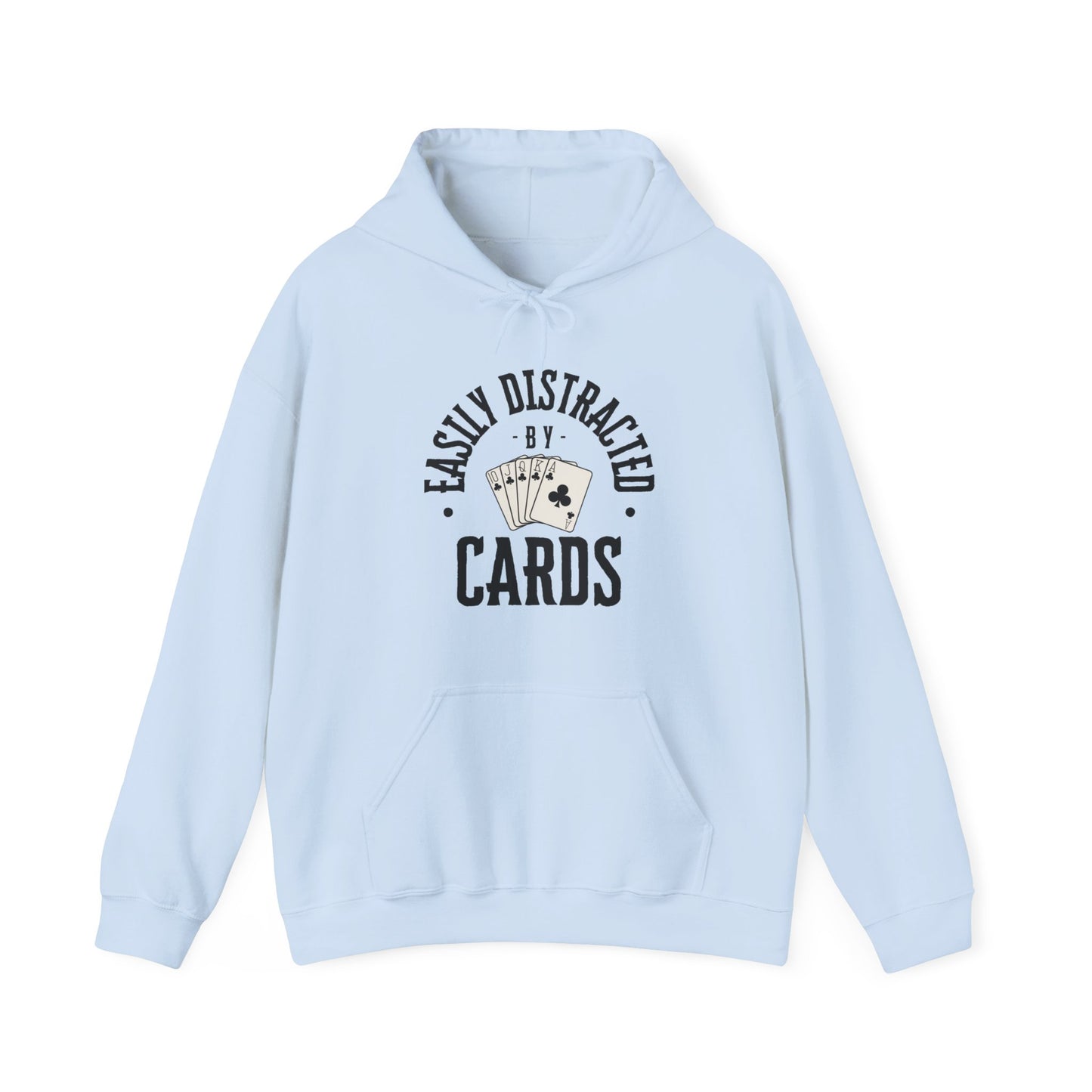 Poker/ Easily Distracted By Cards Unisex Heavy Blend™ Hooded Sweatshirt