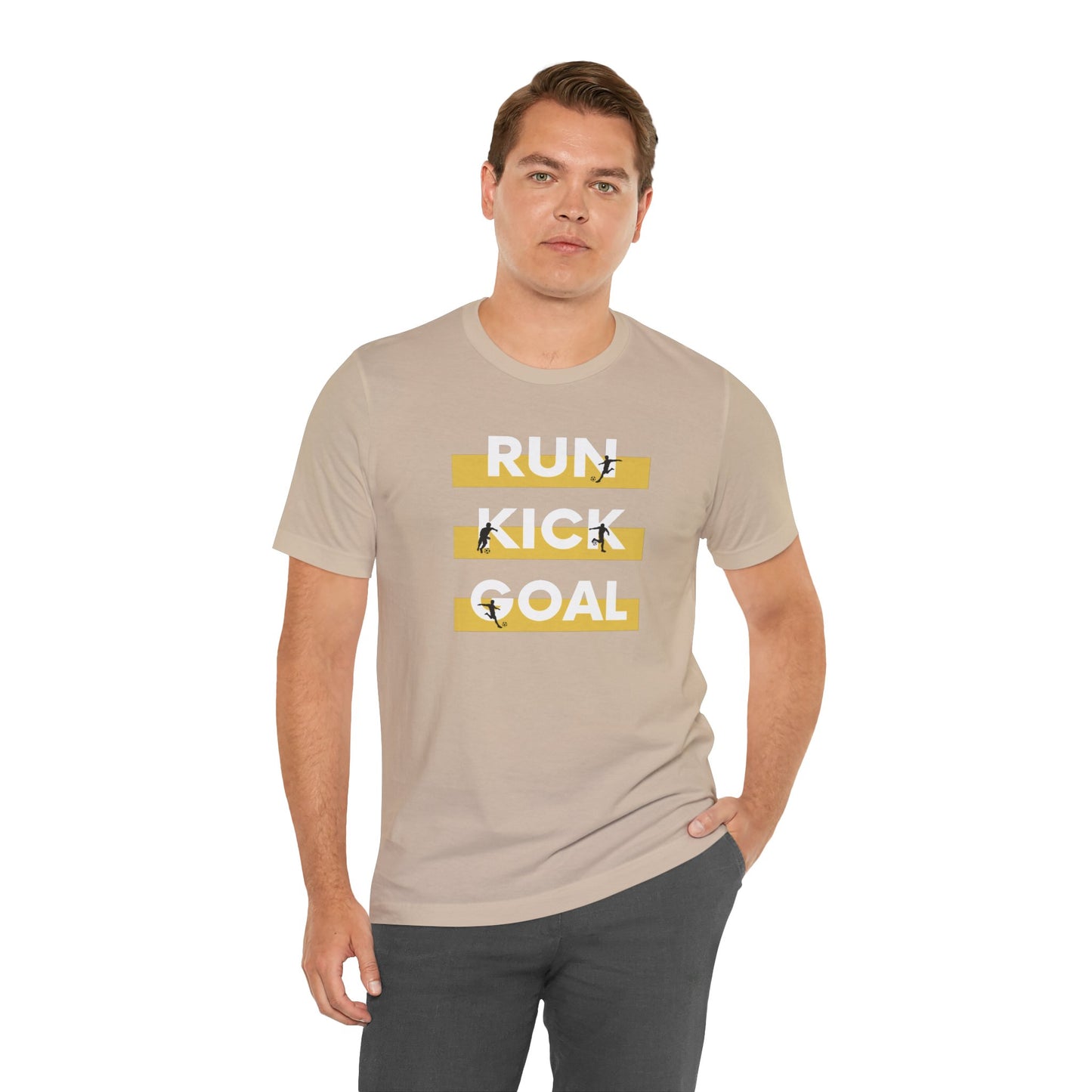 Soccer\ Run Kick Goal Unisex Jersey Short Sleeve Tee