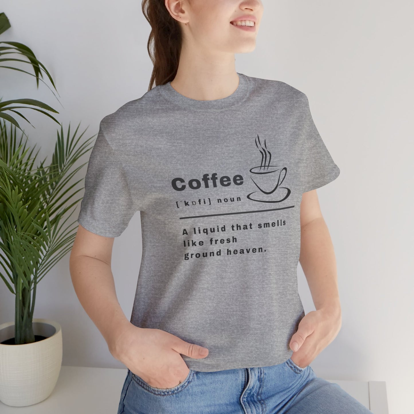 Coffee Unisex Jersey Short Sleeve Tee