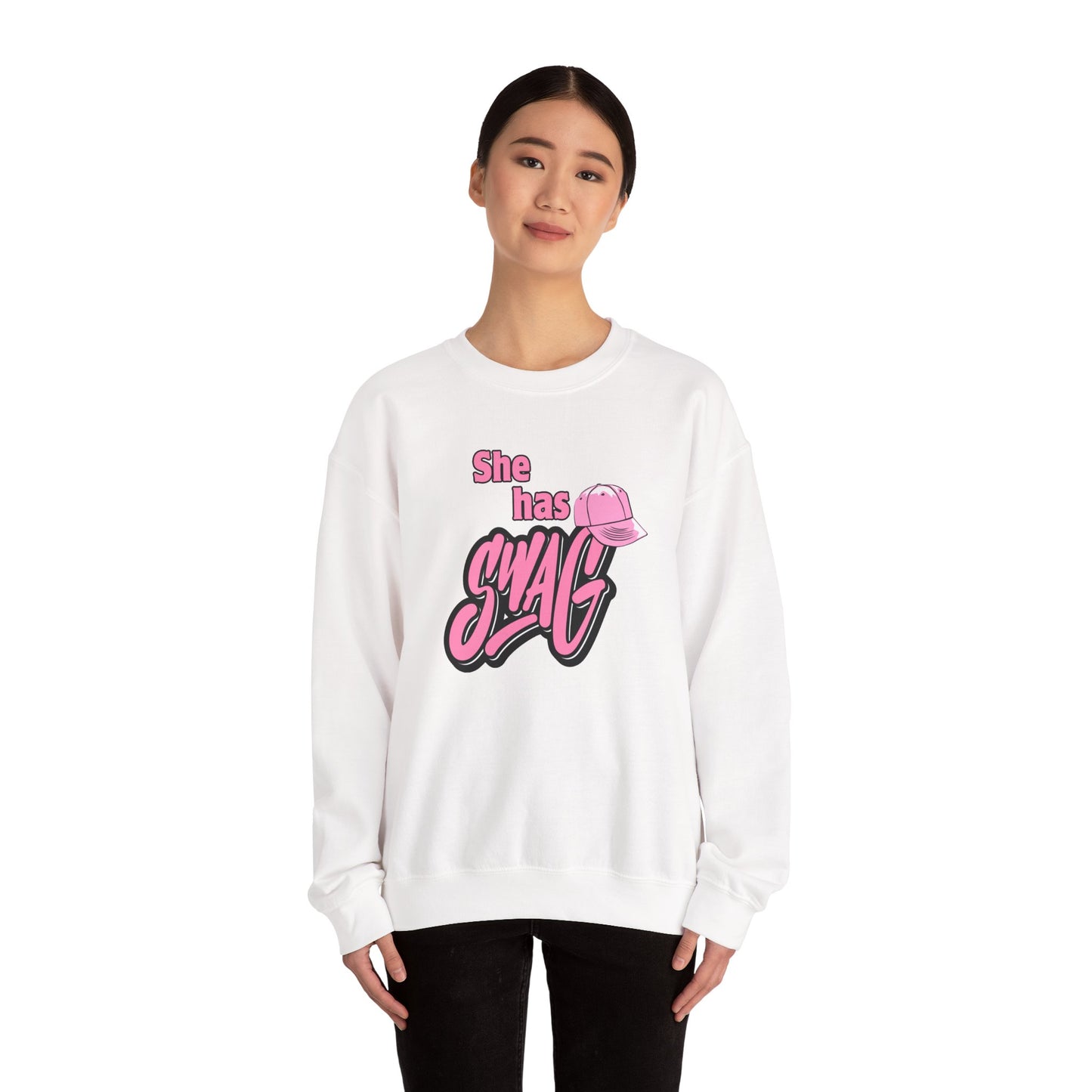 She Has Swag Unisex Heavy Blend™ Crewneck Sweatshirt