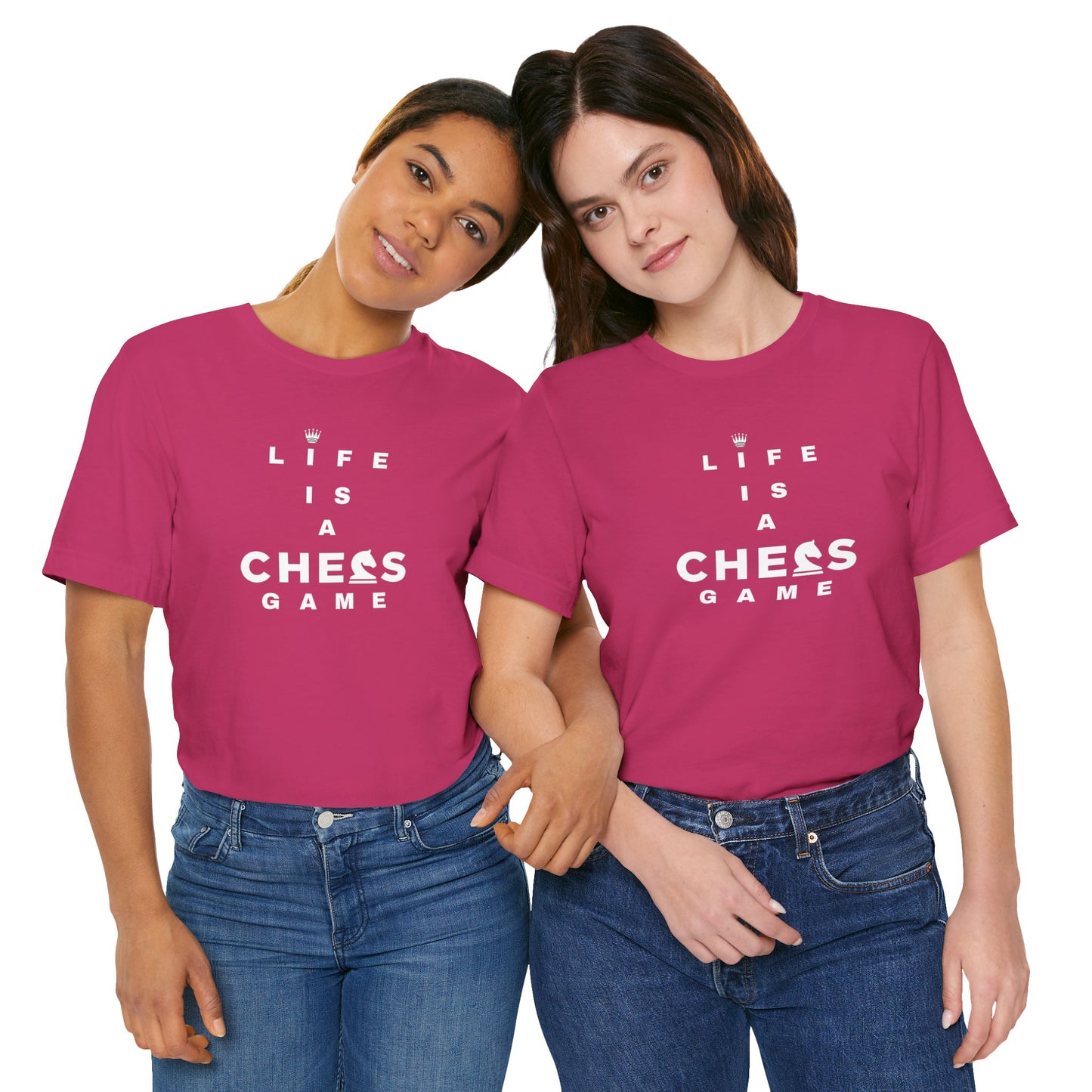 Life Is a Chess Game Unisex Jersey Short Sleeve Tee