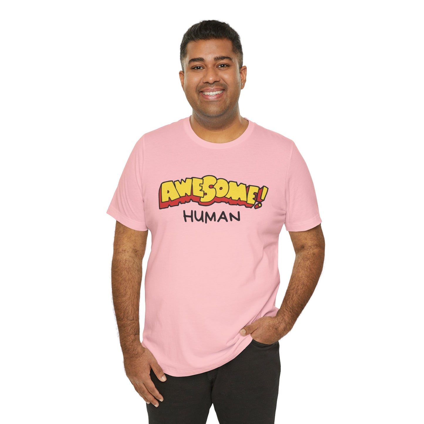 Awesome Human Unisex Jersey Short Sleeve Tee