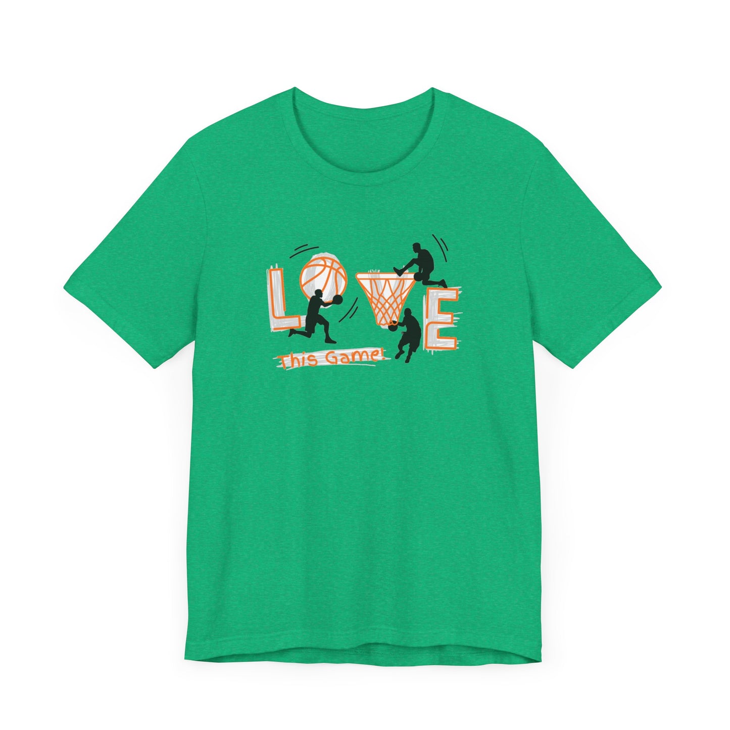 Basketball Love the Game Unisex Jersey Short Sleeve Tee