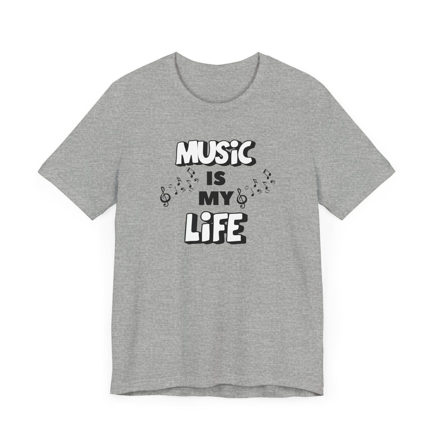 Music is My Life Unisex Jersey Short Sleeve Tee