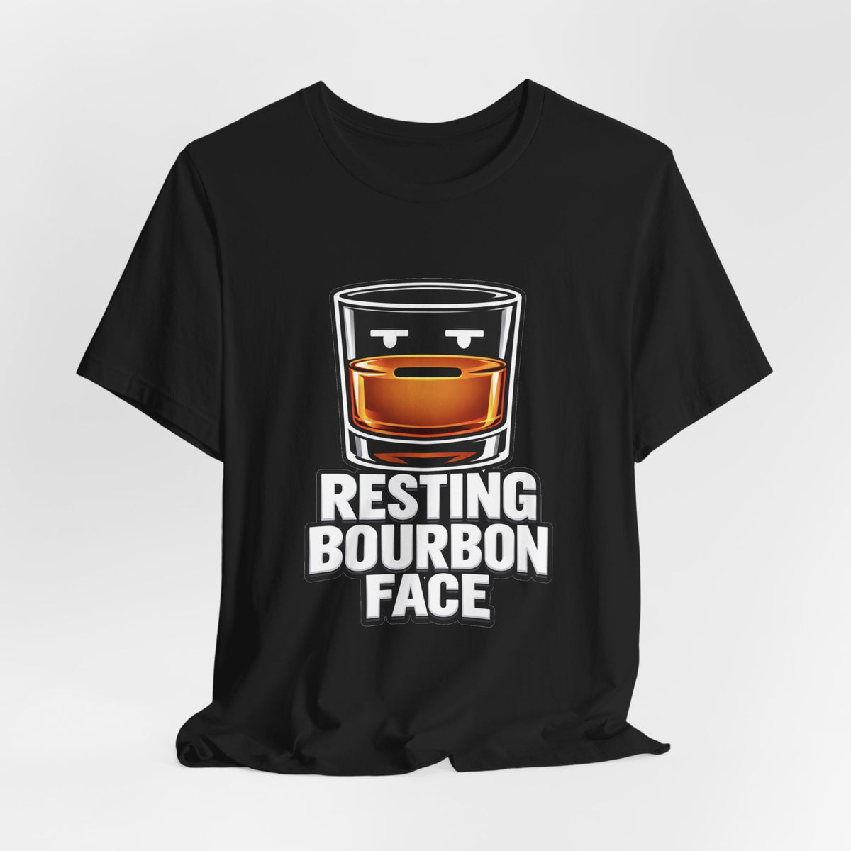 Resting Bourbon Face Unisex Jersey Short Sleeve Tee