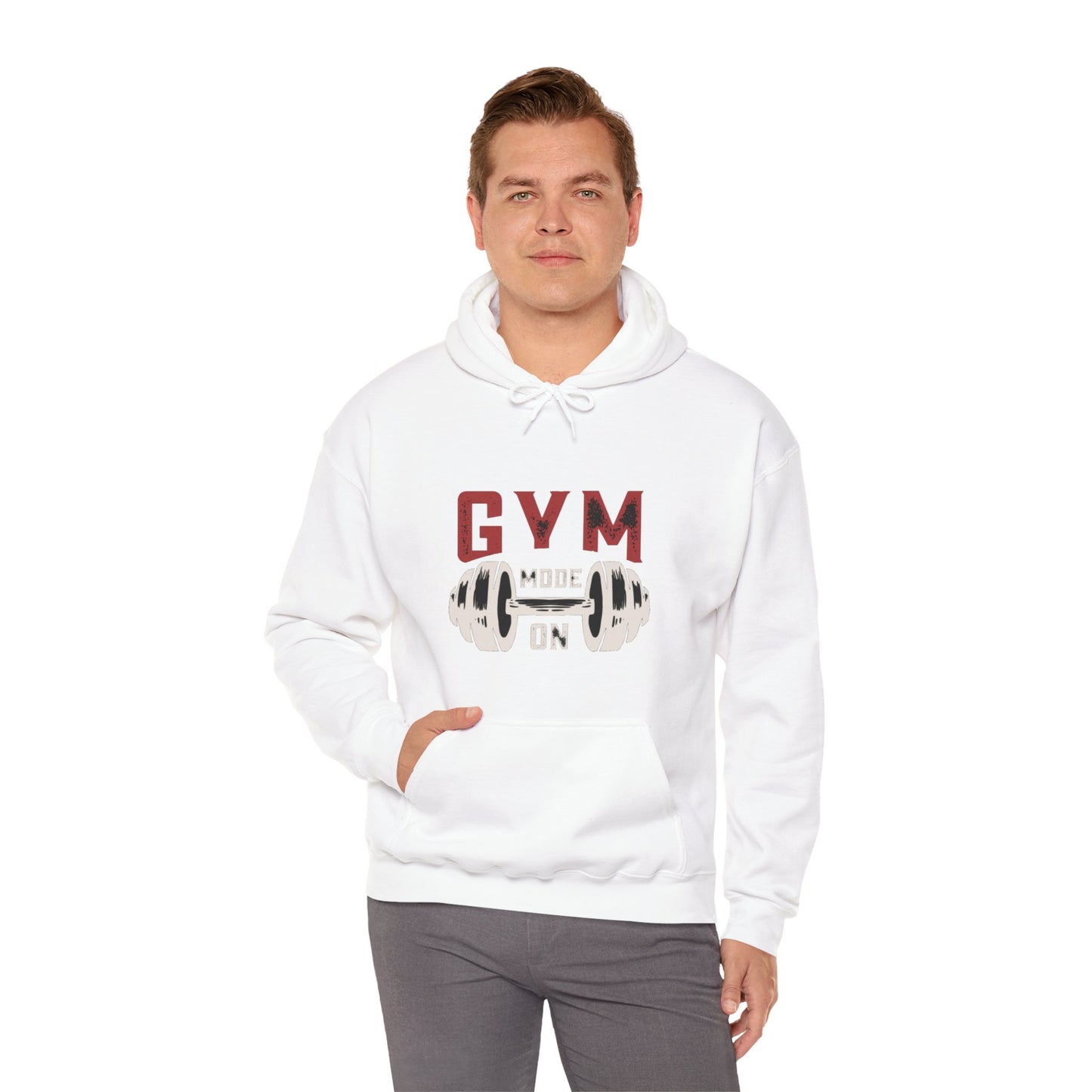 Gym Mode On Unisex Heavy Blend™ Hooded Sweatshirt