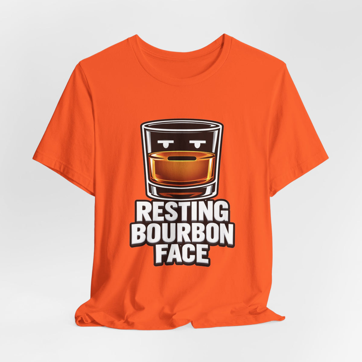 Resting Bourbon Face Unisex Jersey Short Sleeve Tee