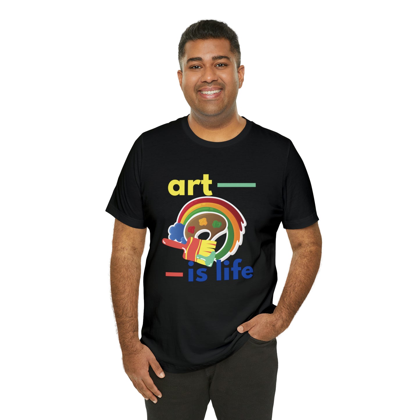 Life Is Art Unisex Jersey Short Sleeve Tee