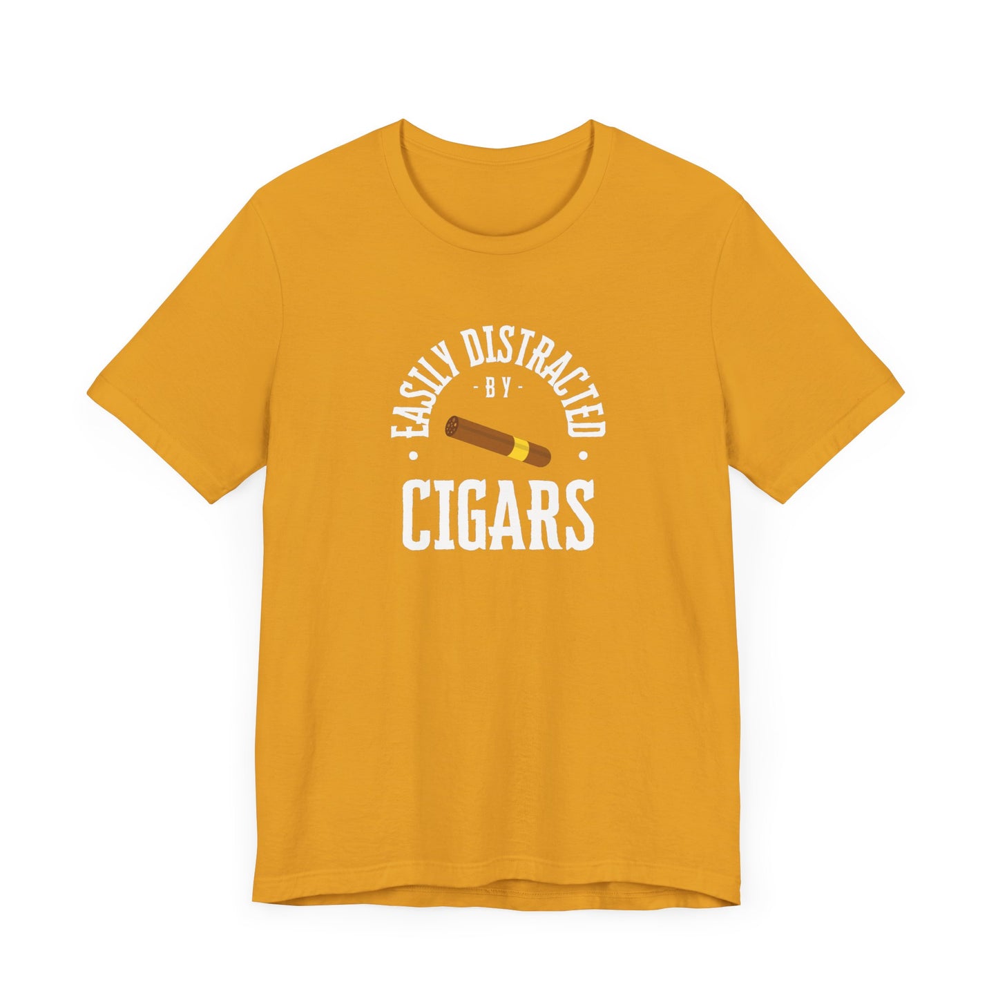 Cigar/ Easily Distracted By Cigars Unisex Jersey Short Sleeve Tee
