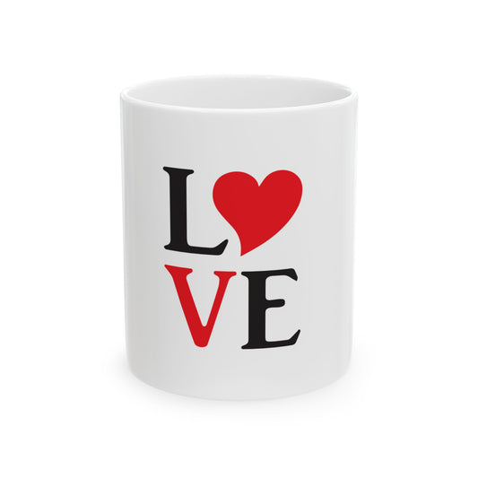 Love Ceramic Mug, (11oz, 15oz)