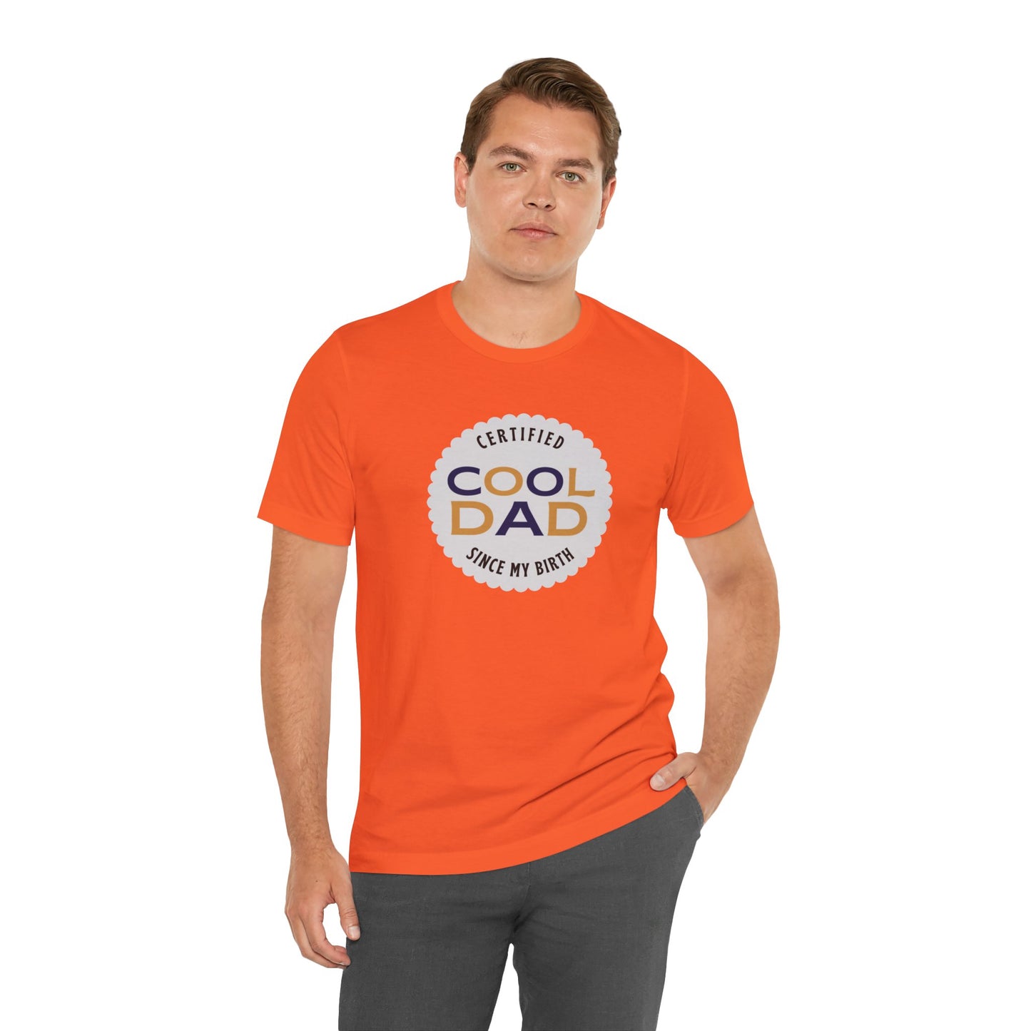 Certified Cool Dad Unisex Jersey Short Sleeve Tee