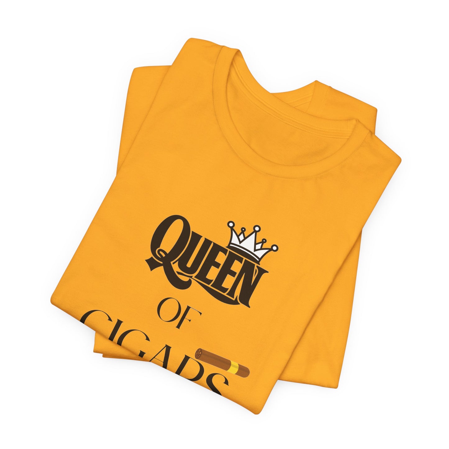 Cigars/ Queen of Cigars Unisex Jersey Short Sleeve Tee