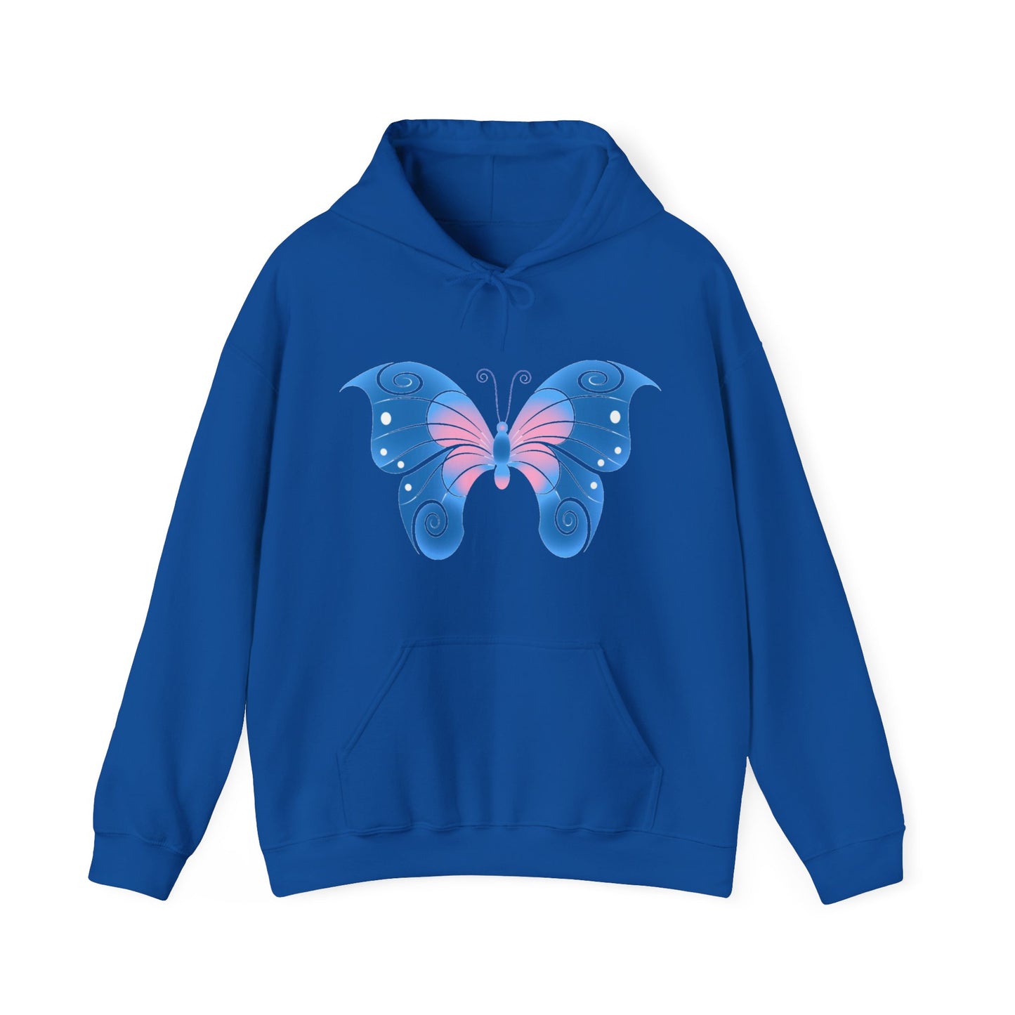 Butterfly Blue Unisex Heavy Blend™ Hooded Sweatshirt