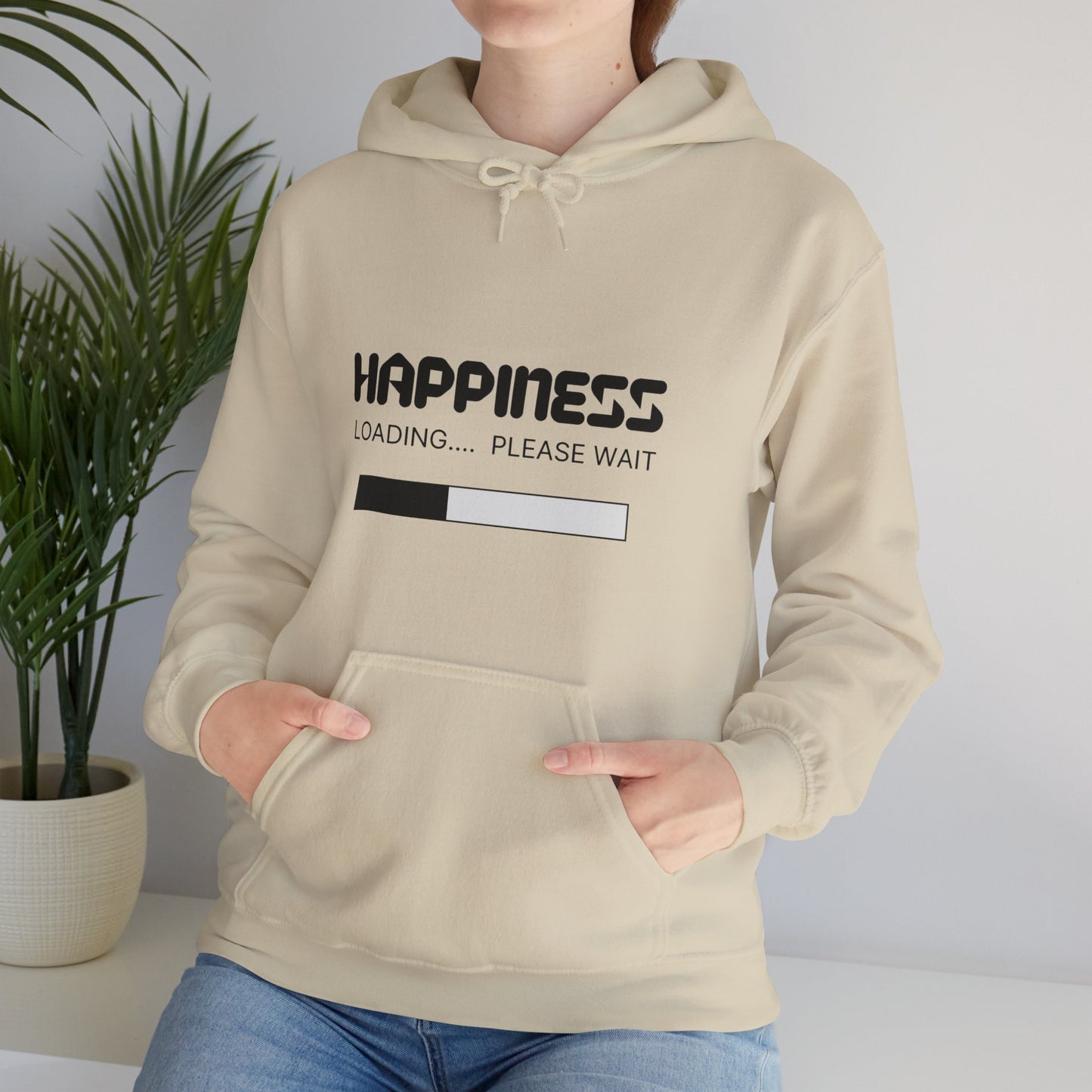 Happiness Loading Please Wait Unisex Heavy Blend™ Hooded Sweatshirt