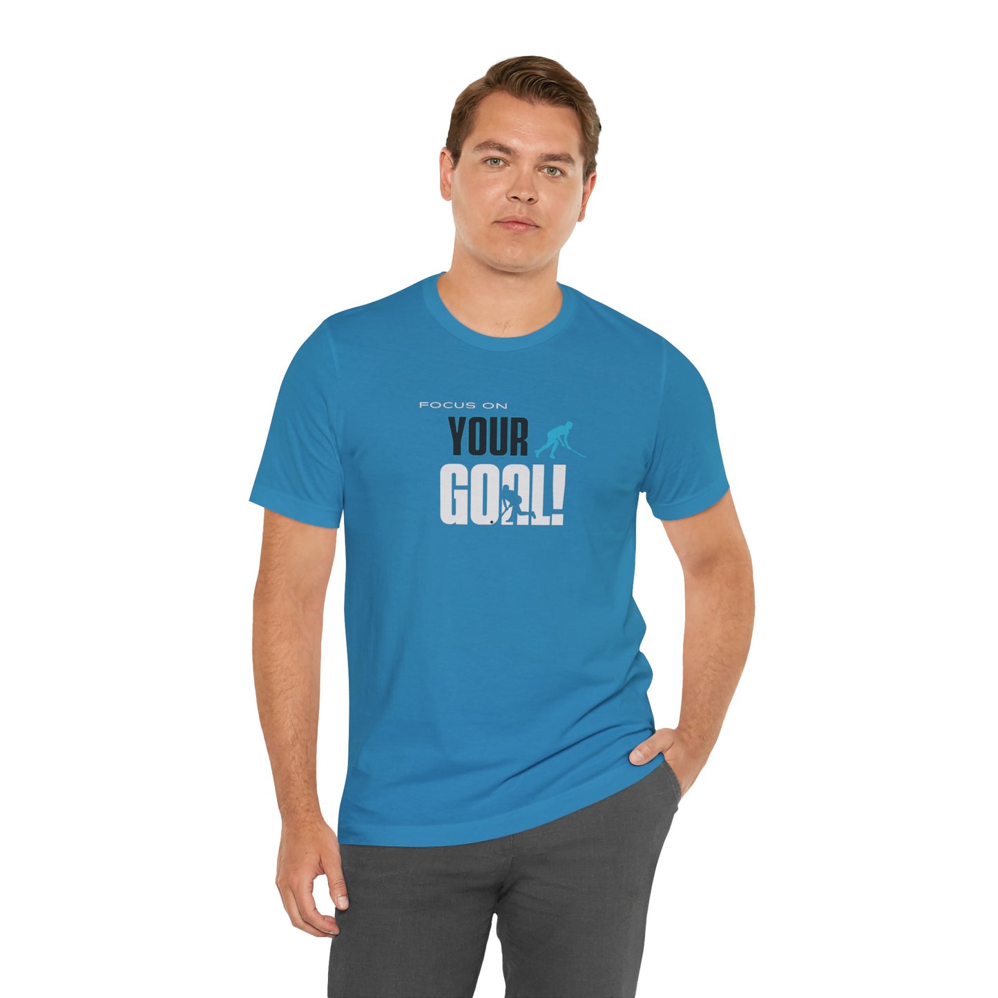 Focus On Your Goal Unisex Jersey Short Sleeve Tee