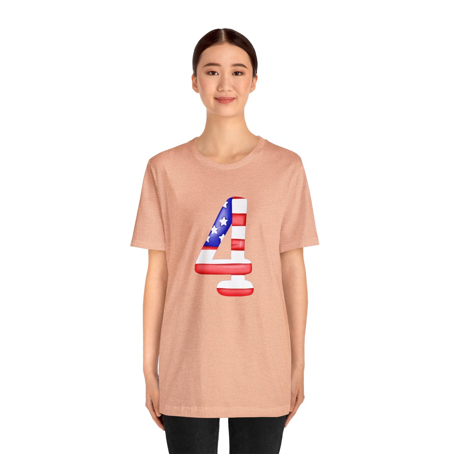 Fourth Red White Blue Unisex Jersey Short Sleeve Tee