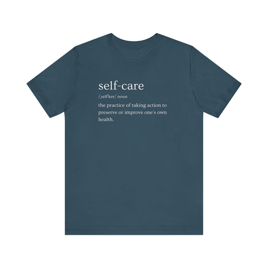 Self-Care Unisex Jersey Short Sleeve Tee