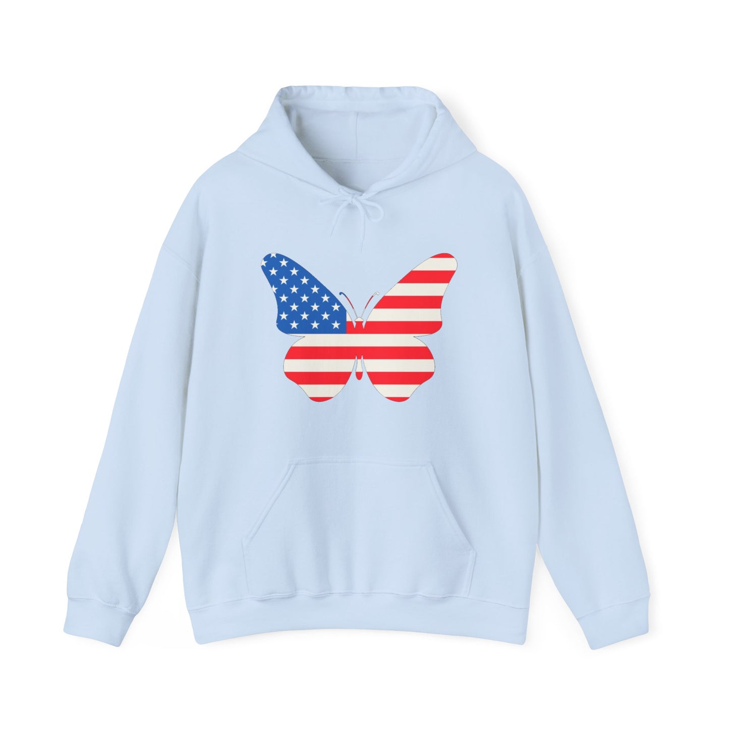 Butterfly Fourth Flag Unisex Heavy Blend™ Hooded Sweatshirt