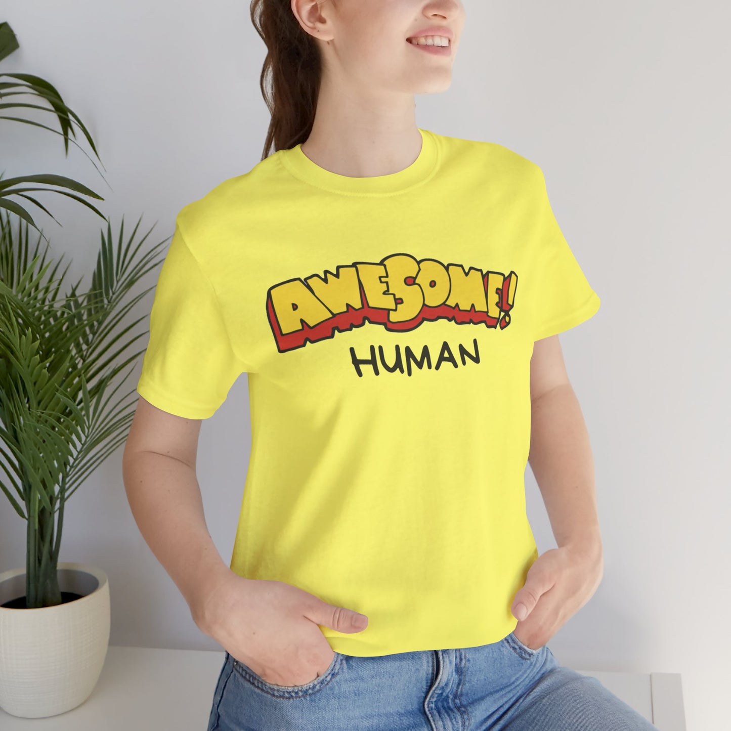 Awesome Human Unisex Jersey Short Sleeve Tee