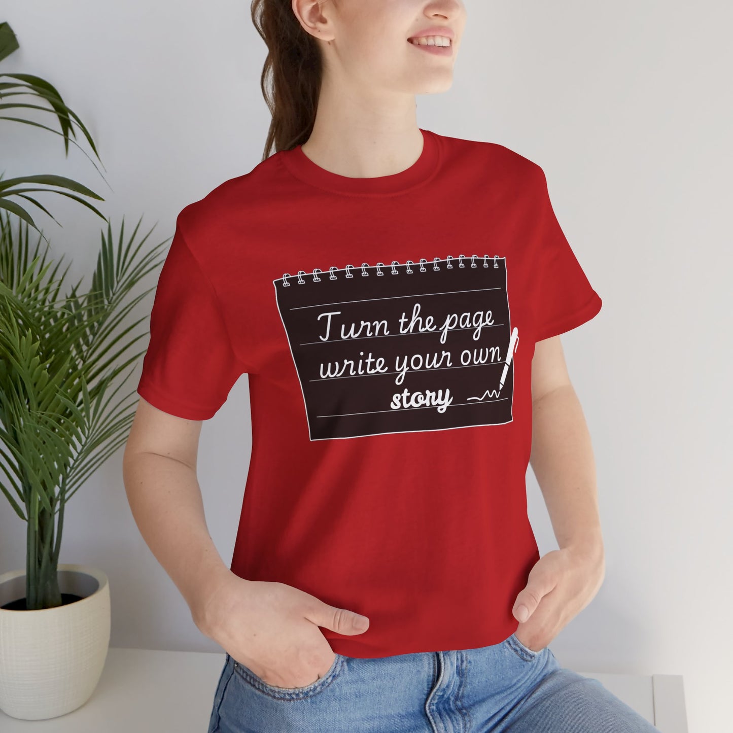 Turn the Page And Write Your Story Unisex Softstyle T-Shirt