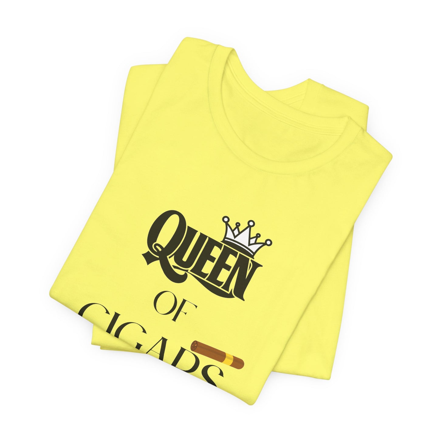 Cigars/ Queen of Cigars Unisex Jersey Short Sleeve Tee