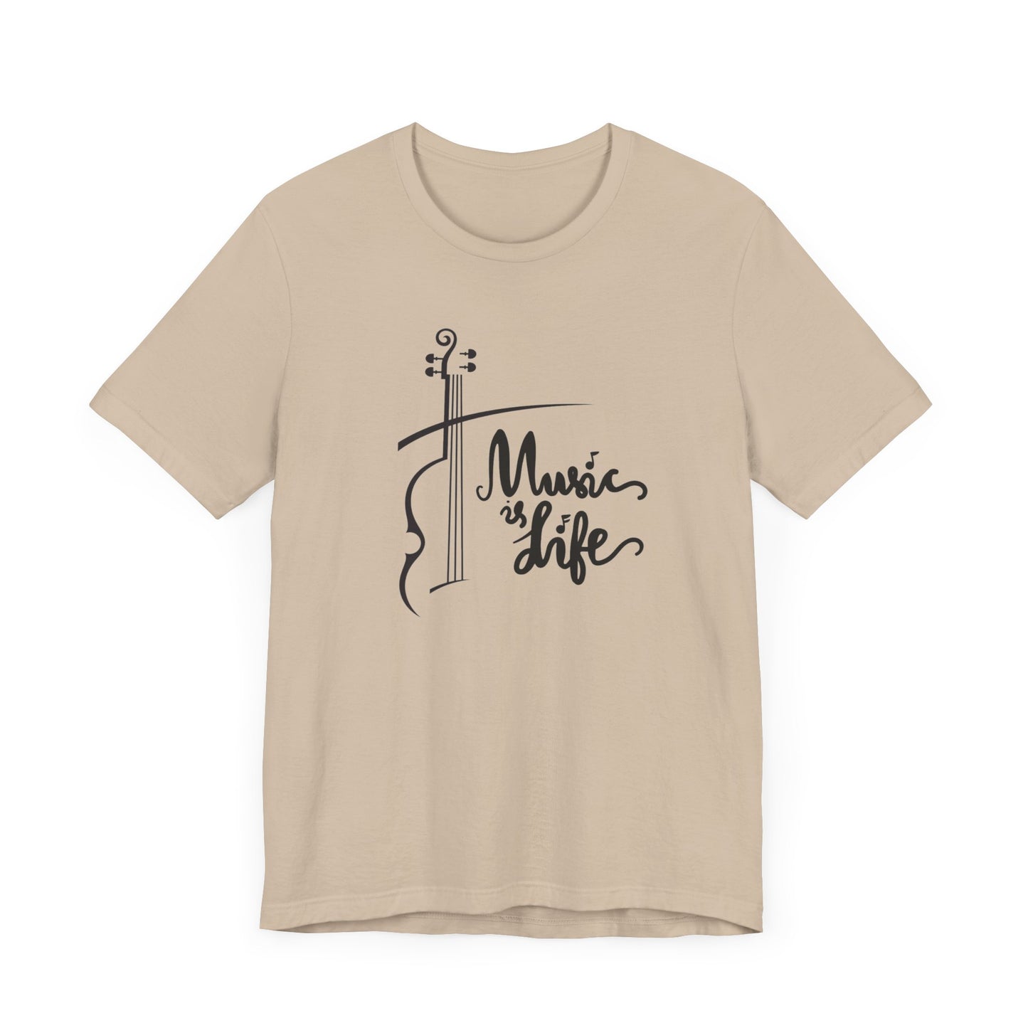 Music Is Life Unisex Jersey Short Sleeve Tee