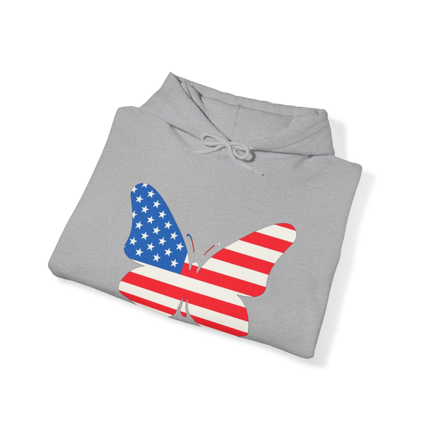 Butterfly Fourth Flag Unisex Heavy Blend™ Hooded Sweatshirt