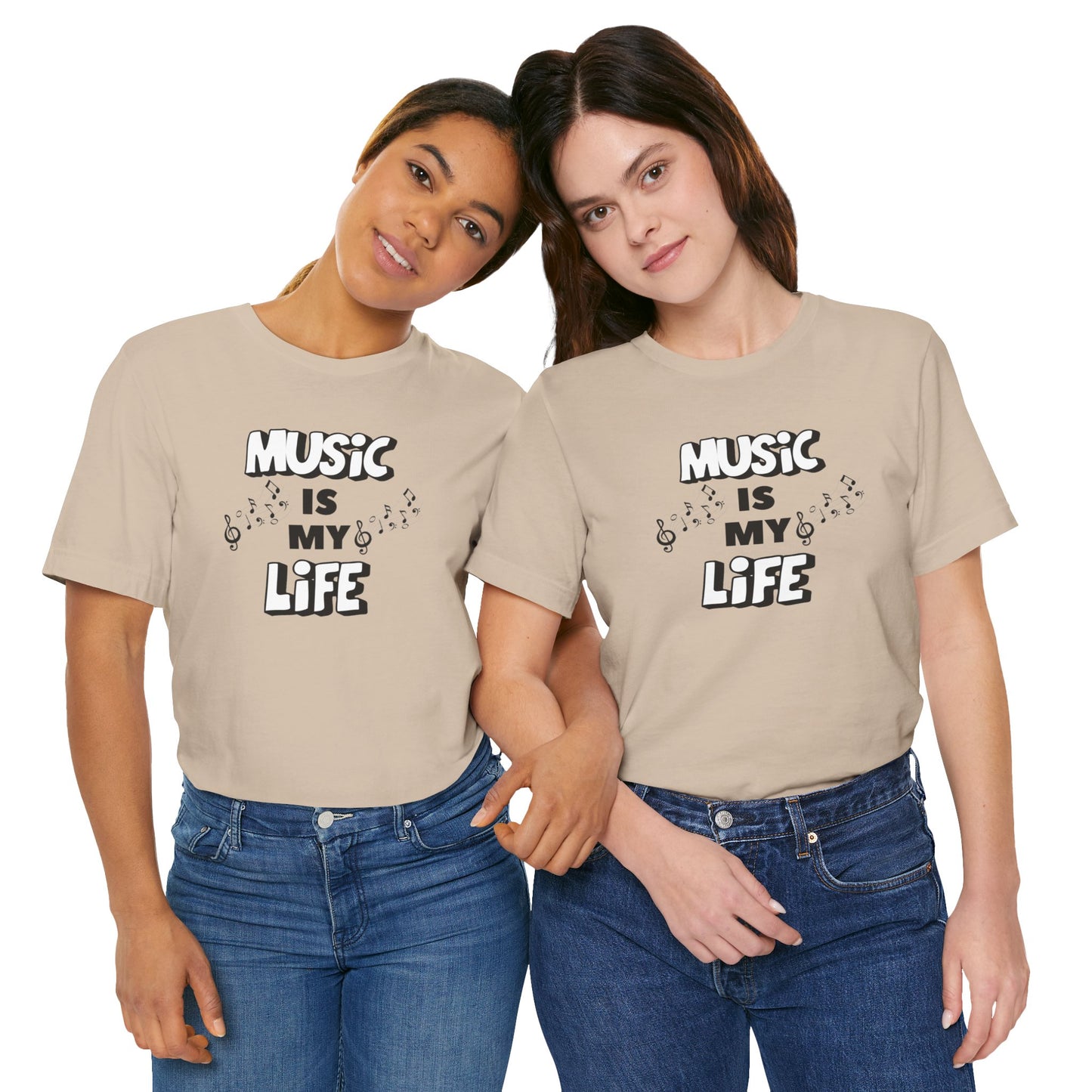 Music is My Life Unisex Jersey Short Sleeve Tee