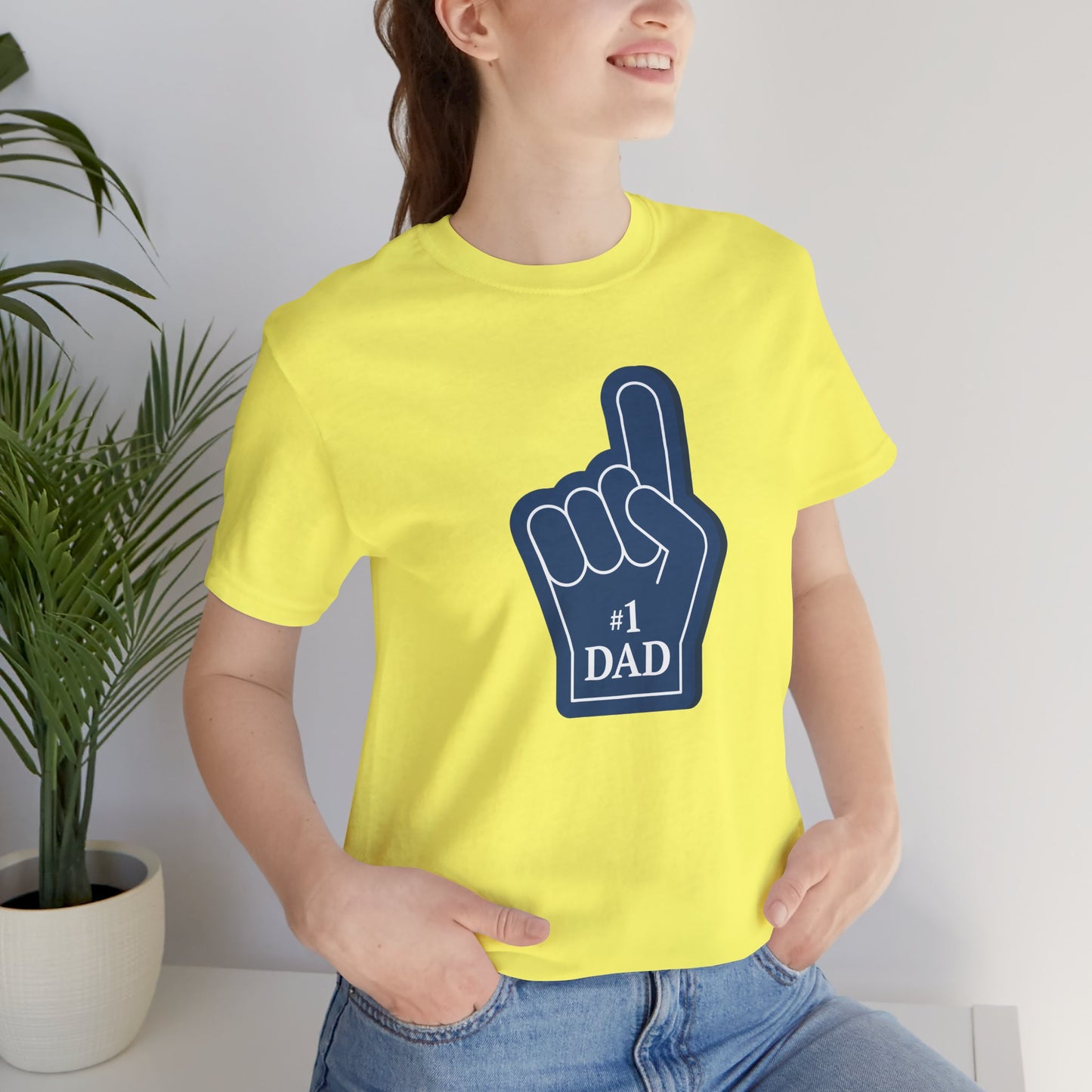 #1 Dad Unisex Jersey Short Sleeve Tee