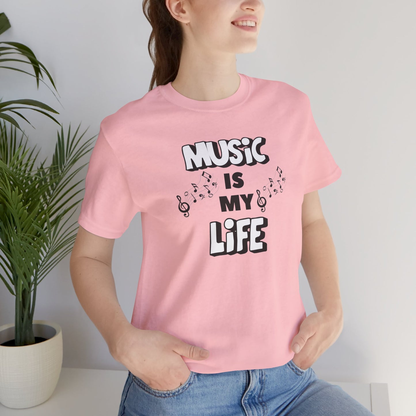 Music is My Life Unisex Jersey Short Sleeve Tee