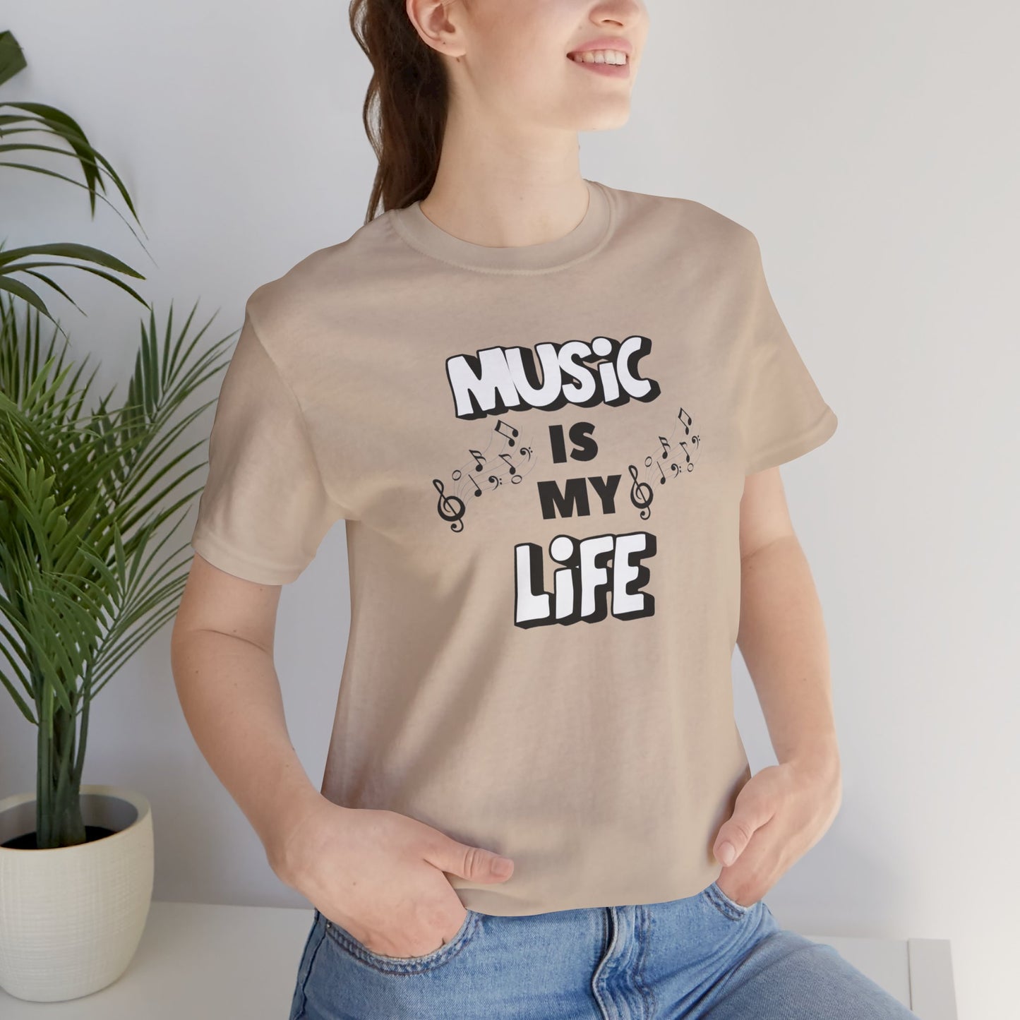 Music is My Life Unisex Jersey Short Sleeve Tee