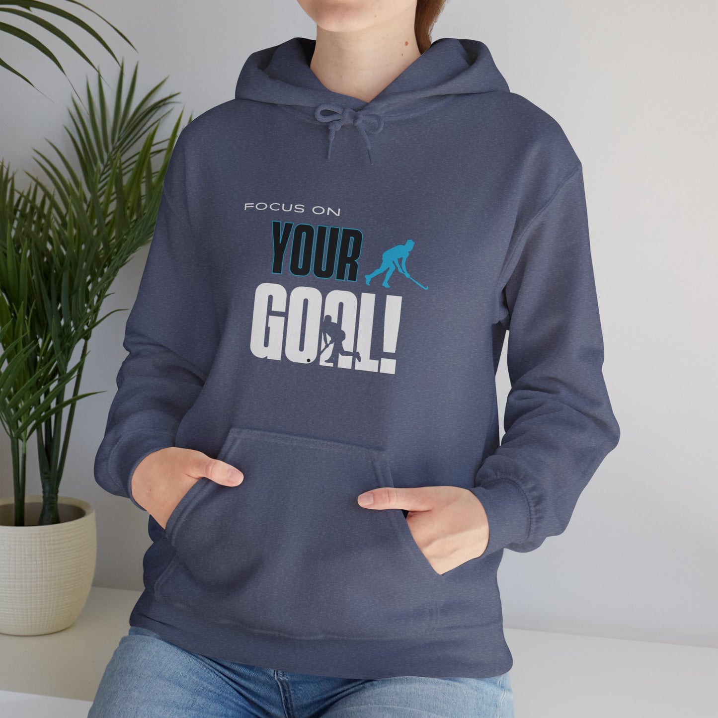 Focus On Your Goal Unisex Heavy Blend™ Hooded Sweatshirt