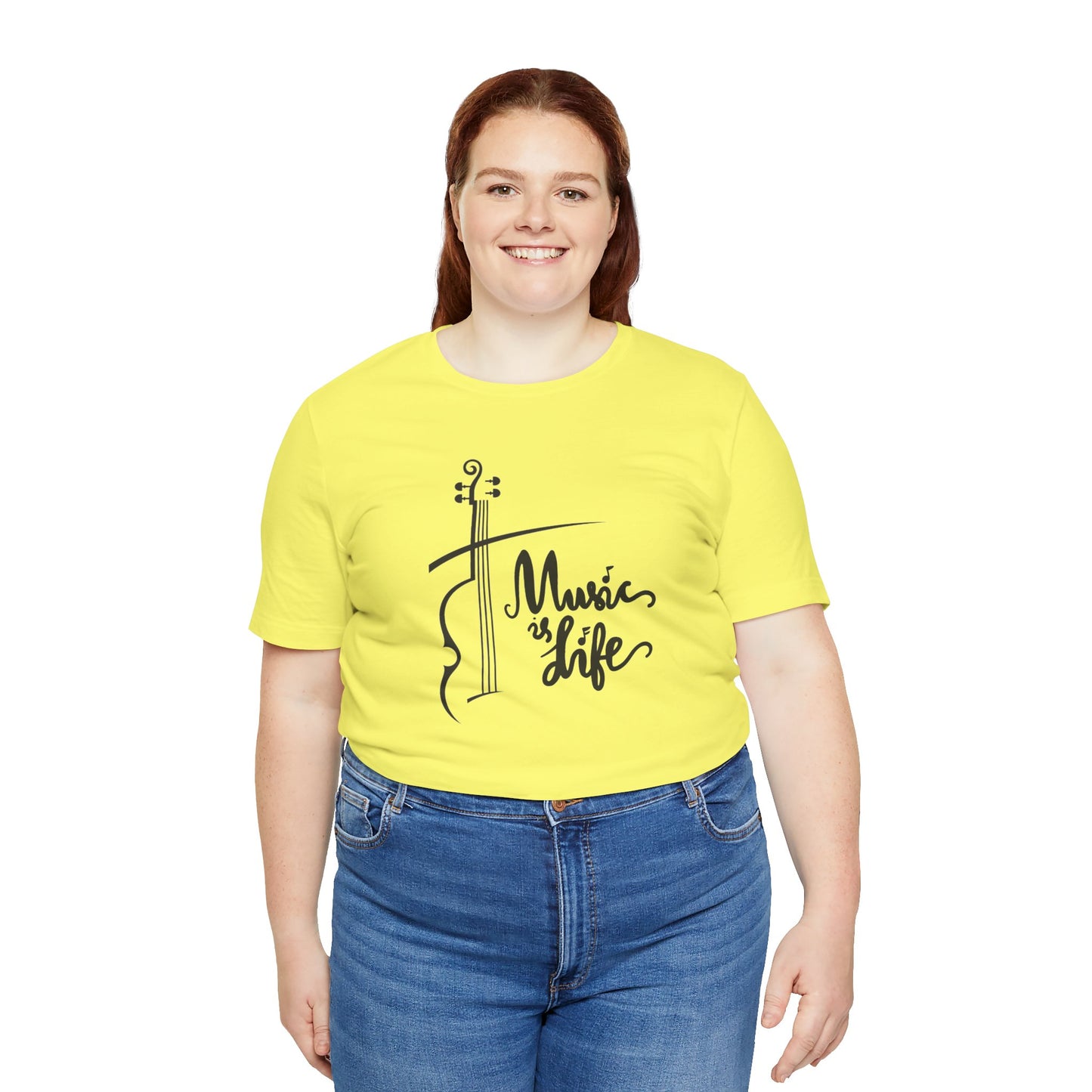 Music Is Life Unisex Jersey Short Sleeve Tee