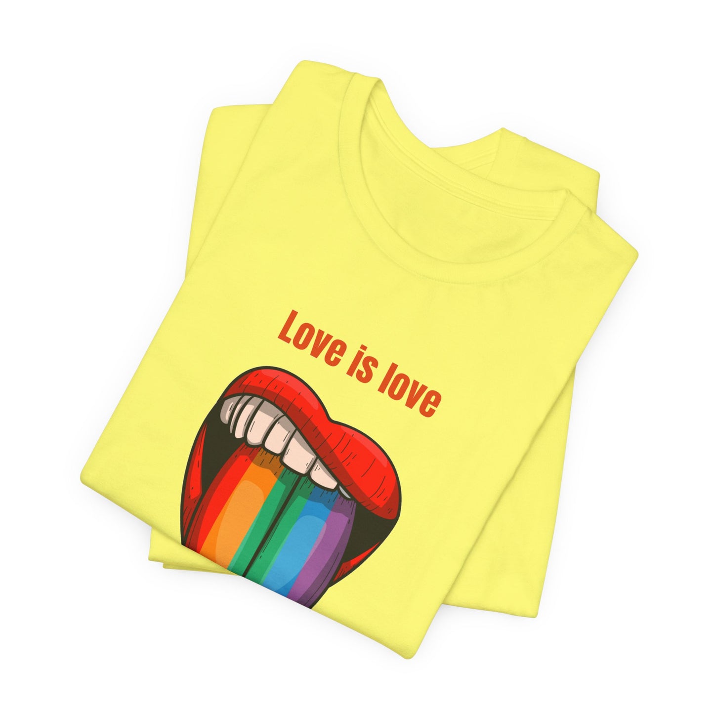 Love Is Love Unisex Jersey Short Sleeve Tee
