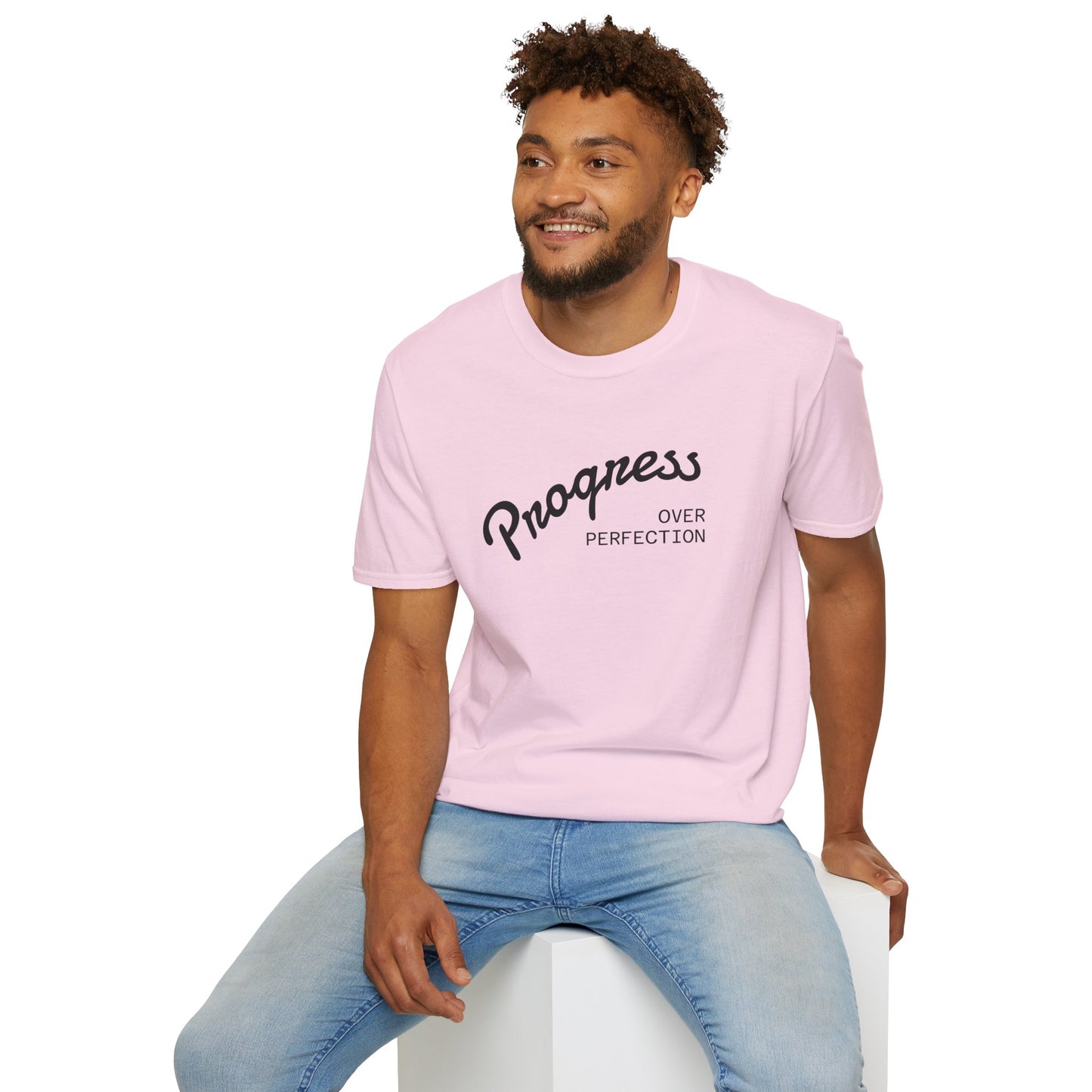 Progress Over Perfection Unisex Softstyle T-Shirt