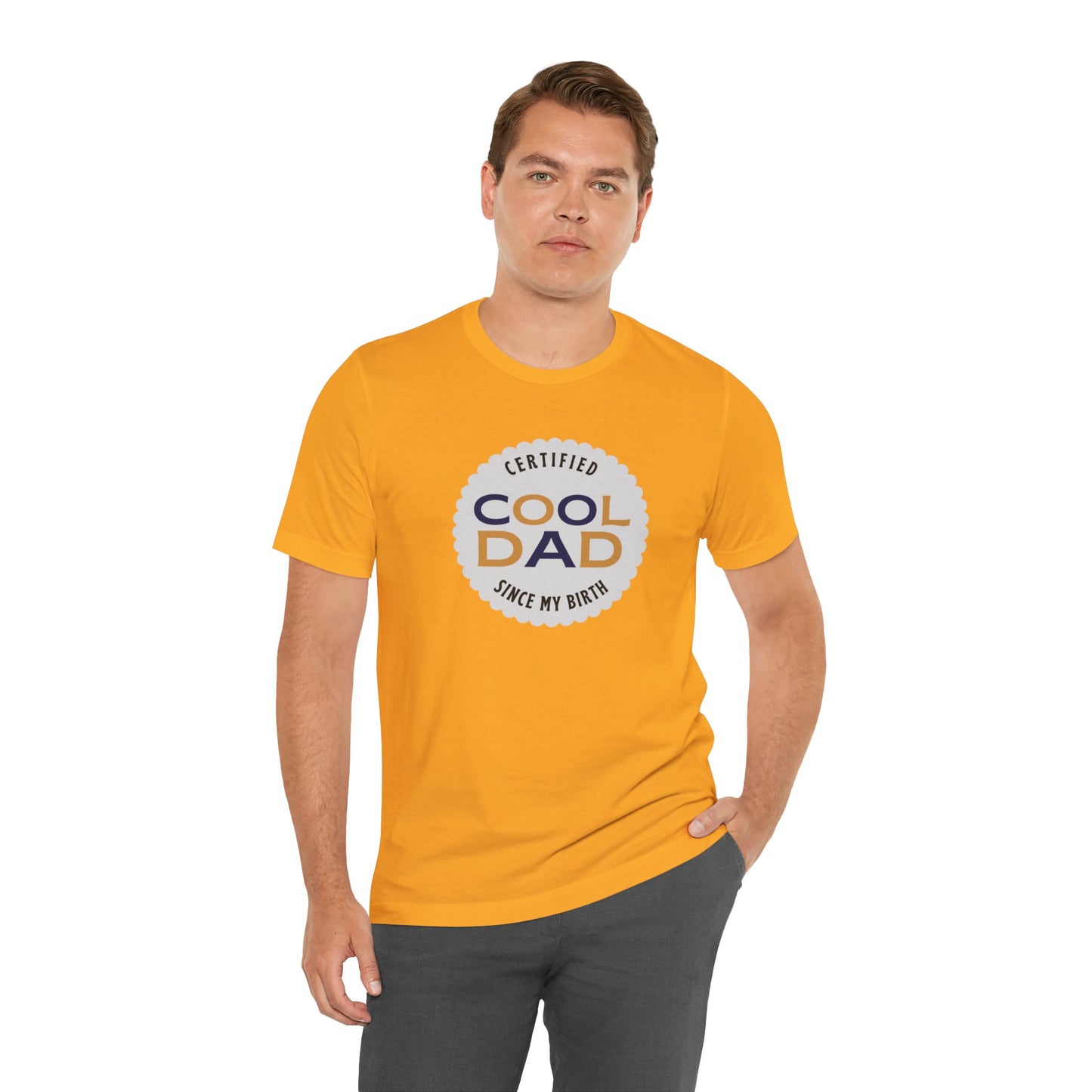 Certified Cool Dad Unisex Jersey Short Sleeve Tee