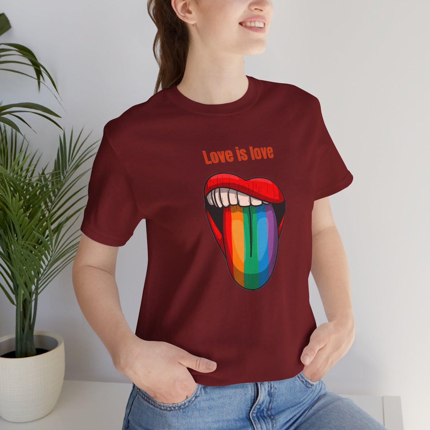 Love Is Love Unisex Jersey Short Sleeve Tee