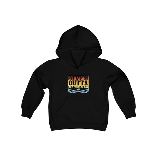 Kids Straight Outta the Penalty Box Heavy Blend Hooded Sweatshirt