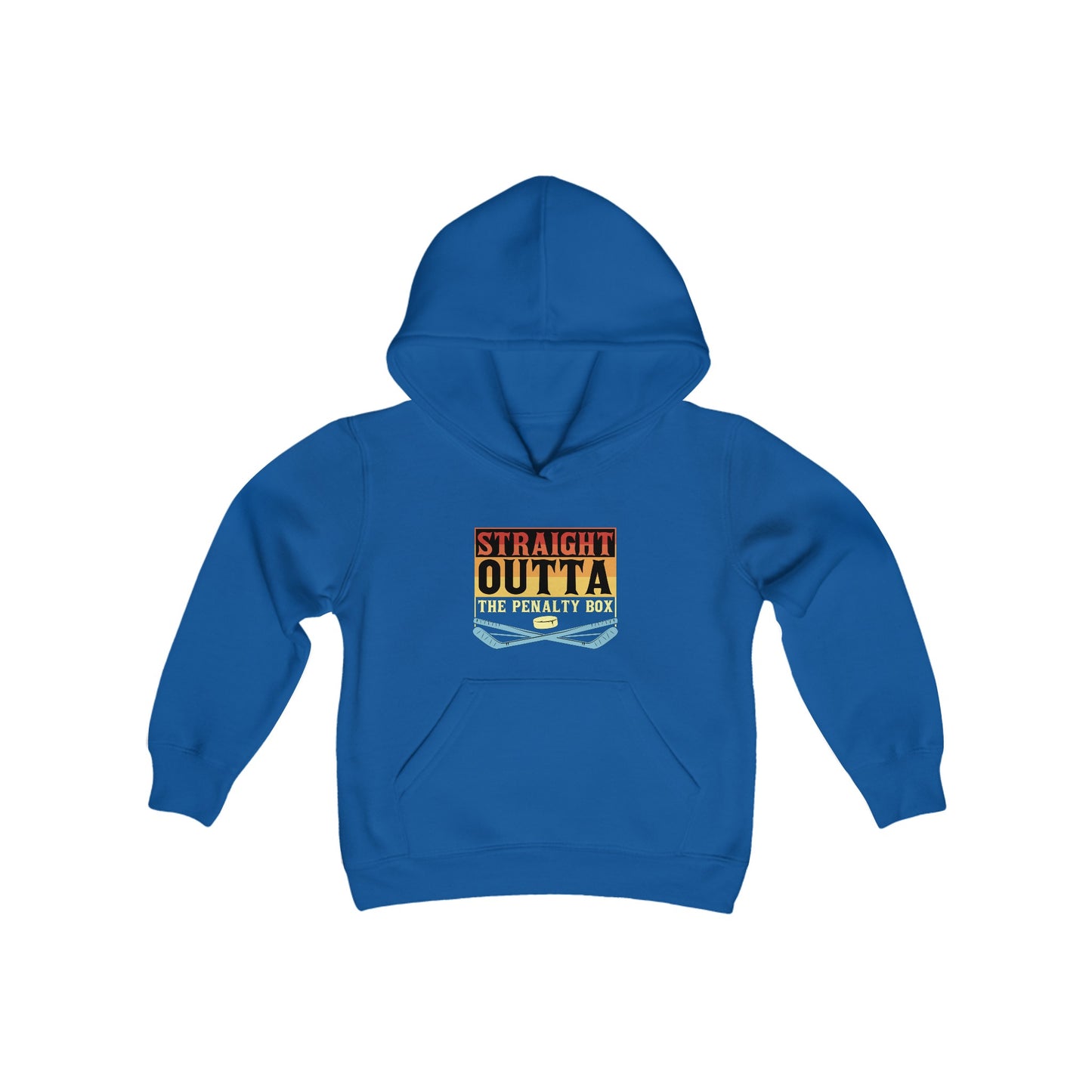 Kids Straight Outta the Penalty Box Heavy Blend Hooded Sweatshirt