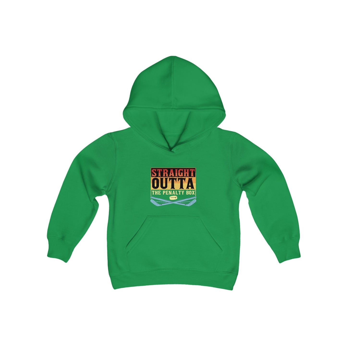 Kids Straight Outta the Penalty Box Heavy Blend Hooded Sweatshirt