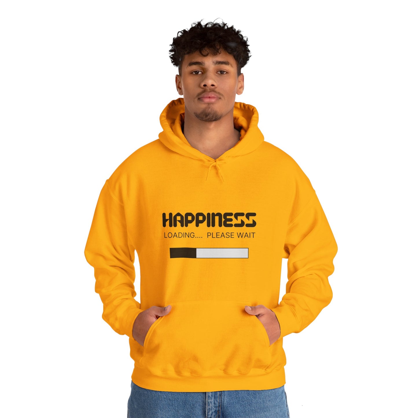 Happiness Loading Please Wait Unisex Heavy Blend™ Hooded Sweatshirt