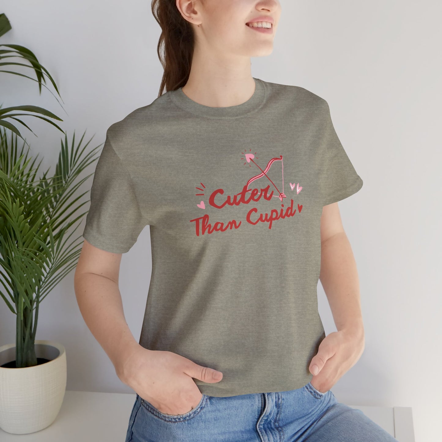 Cuter Than Cupid Unisex Jersey Short Sleeve Tee