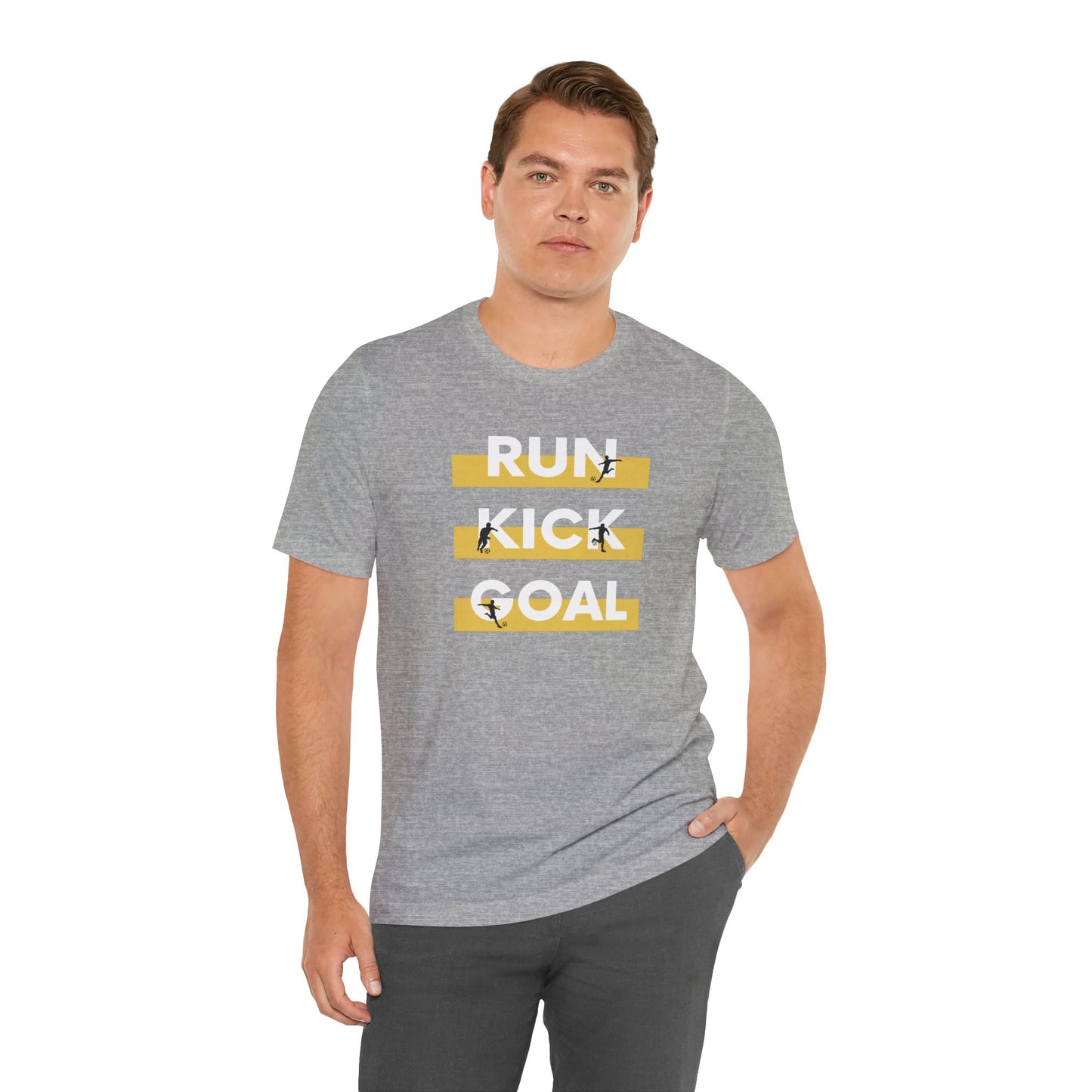 Soccer\ Run Kick Goal Unisex Jersey Short Sleeve Tee