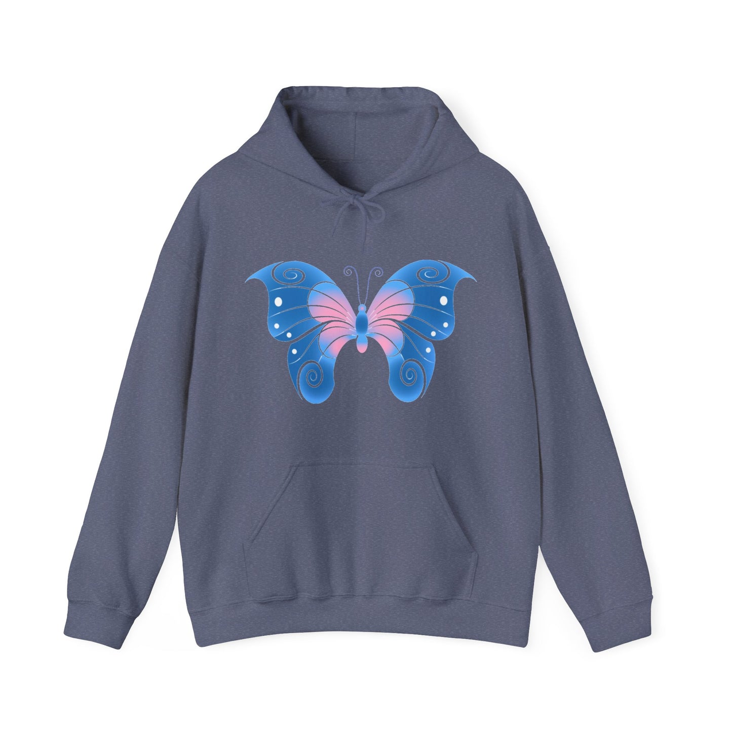 Butterfly Blue Unisex Heavy Blend™ Hooded Sweatshirt