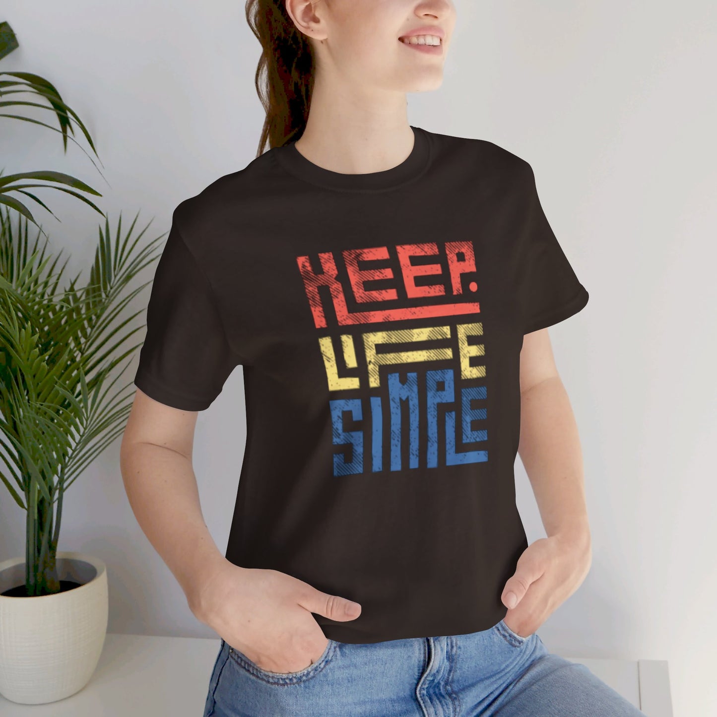 Keep Life Simple Unisex Jersey Short Sleeve Tee