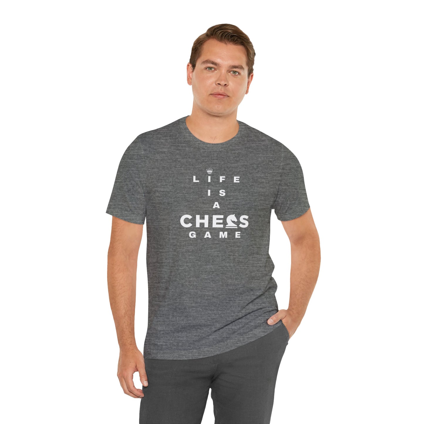 Life Is a Chess Game Unisex Jersey Short Sleeve Tee